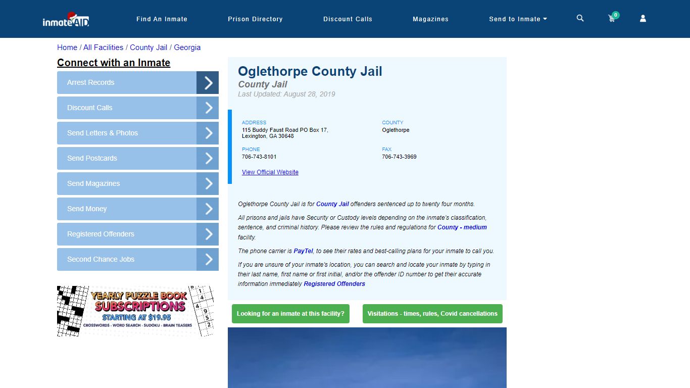 Oglethorpe County Jail - Inmate Locator - Lexington, GA